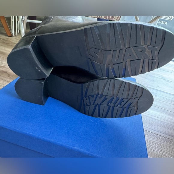 Stuart Weitzman EASYON RESERVE bootie Black leather Sz 7 NEW - Picture 7 of 13